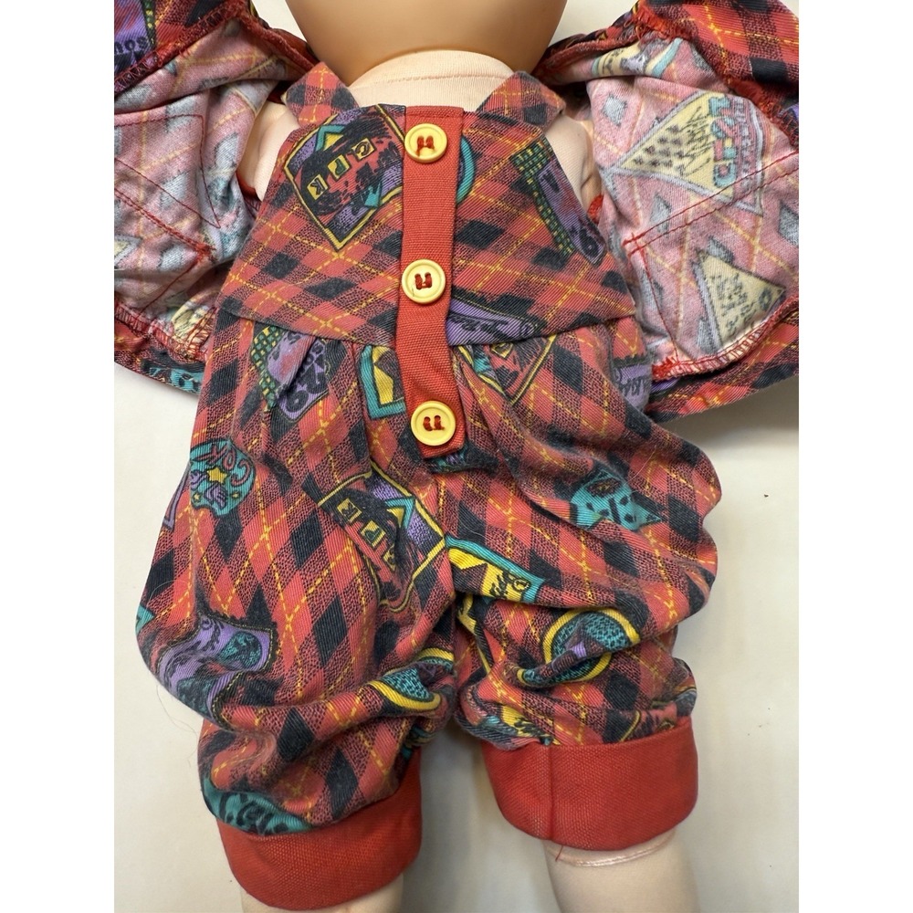 Vintage Cabbage Patch 1988 Doll Baby Brown Hair Blue Eyes Retro Outfit Hasbro - Picture 5 of 9